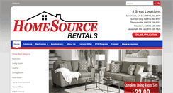Desktop Screenshot of homesourcerentals.com